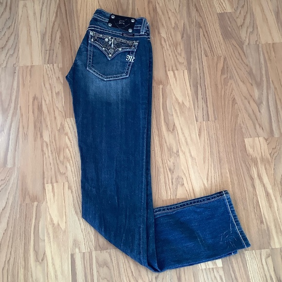 Miss Me Denim - Miss Me Women's Embellished Blue Boot Cut Jeans